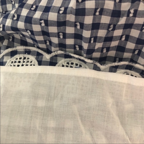 J. Crew NWT Gingham tie ruffle top - Picture 6 of 8